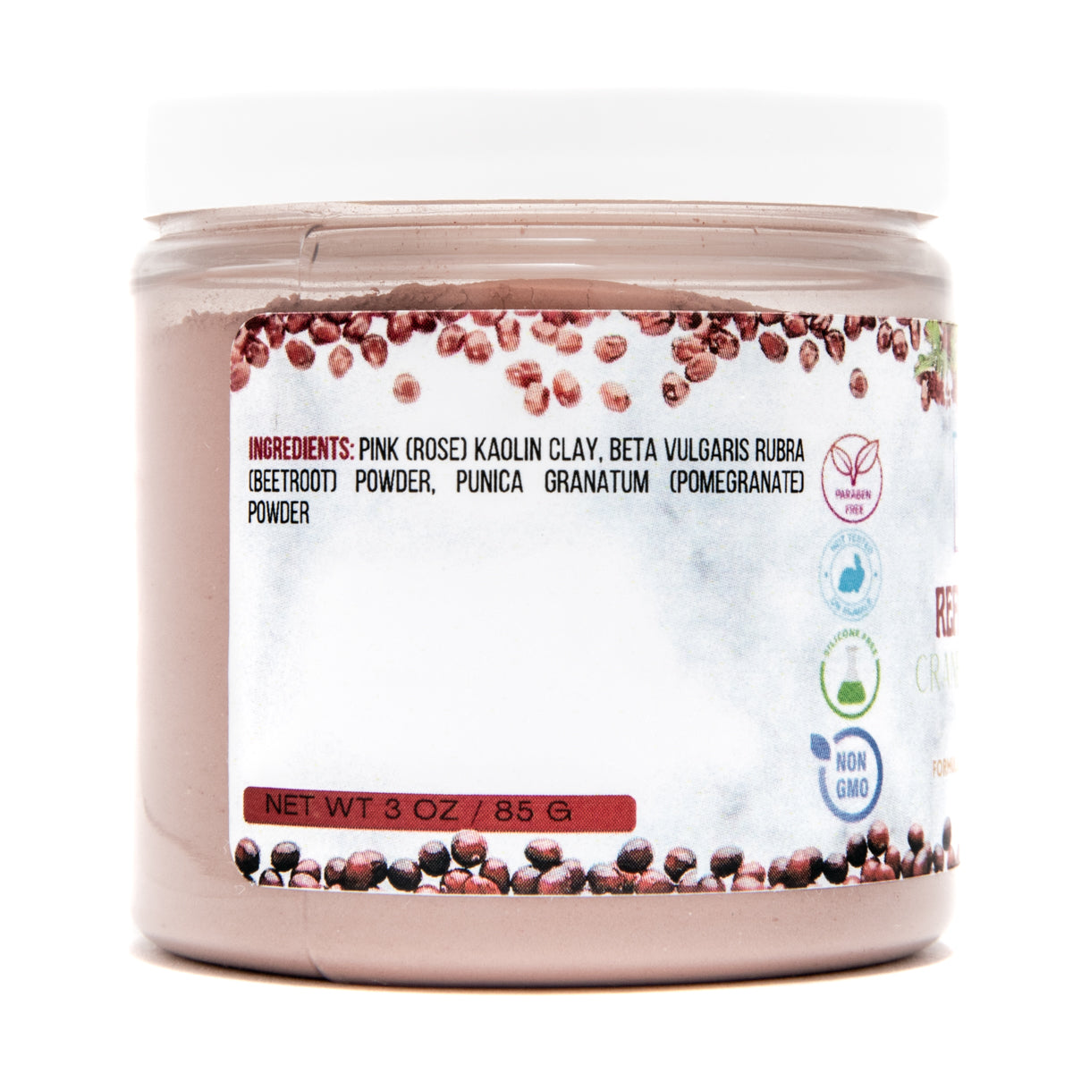 Refreshing Tropical Cranberry + Pomegranate Dry Facial Mask