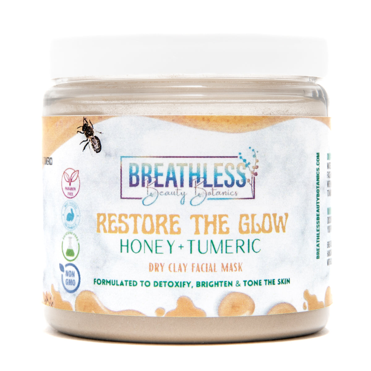 Restore the Glow Honey + Tumeric Dry Facial Mask